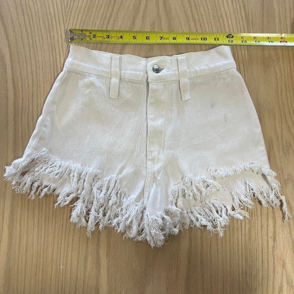 Vintage white denim cutoff shorts by Jeanjer